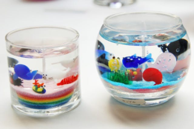 【諏訪・国内最大級のガラスミュージアム】かわいいガラスのアイテムがたくさん♪ジェルキャンドル作りが楽しめます