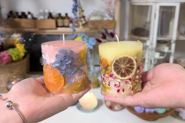 福岡・太宰府・キャンドル作り】ボタニカルアロマキャンドル／太宰府