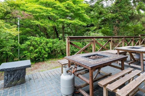 【埼玉・長瀞・手ぶらBBQ】 旅館のテラスで楽しめる日帰りBBQ！長瀞の豊かな自然を眺めながら、ご家族やお友達と楽しい時間をお過ごしください♪