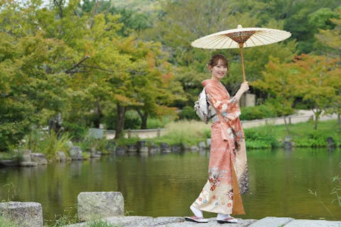 ＜期間限定セール＞【京都・祇園・着物レンタルプラン】豪華国産正絹振袖フルセット♪（ヘアセット込み）足袋をプレゼント