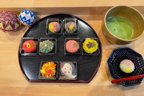 【兵庫・姫路・和菓子つくり体験と実演】上生菓子専門店で行う和菓子つくり体験(2個)＋実演とお抹茶