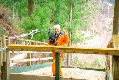 高知・津野町・フォレストアドベンチャー】みんなで楽しも！キャノピー