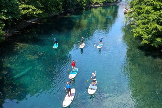 【北海道・札幌】クリアな水面をSUP,水質11年連続日本一の支笏湖でSUPを楽しもう！GOPRO 11で写真撮影＆写真プレゼント付き♪
