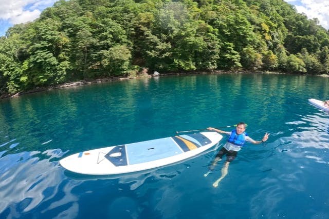 【北海道・千歳】水質11年連続日本一の支笏湖でSUPを楽しもう！GOPRO 11で写真撮影＆写真プレゼント付き♪