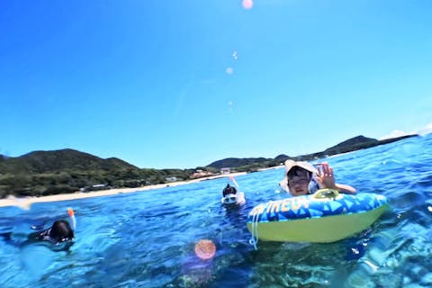 【奄美大島・シュノーケリング】＜ファミリー貸切＞ウミガメシュノーケリングツアー！水中動画無料プレゼント!!（*小学生以下のファミリー向け）