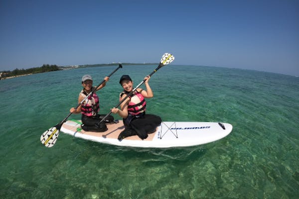 沖縄・恩納村・SUP&体験ダイビング】贅沢に沖縄の海のいいところどり