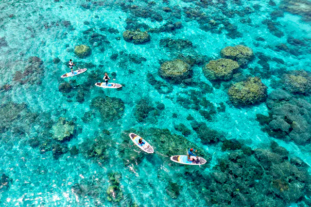 【沖縄・座間味島・SUP】那覇から日帰りOK★ケラマブルーの海でSUPクルージング＆シュノーケル！初めての方も安心、座間味の海を熟知したベテランガイドがベストなポイントをご案内。写真は全てプレゼント★