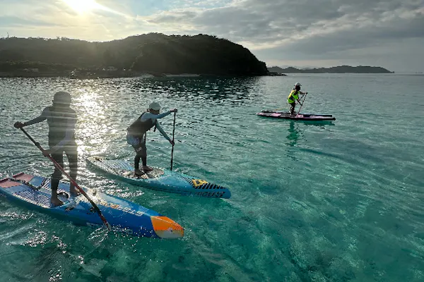 沖縄・座間味島・SUP】空飛ぶSUP？！透明度抜群の座間味の海でSUP