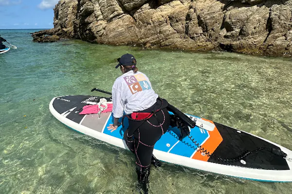沖縄・座間味島・SUP】空飛ぶSUP？！透明度抜群の座間味の海でSUP