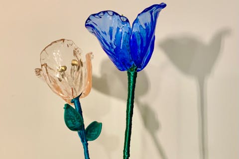 【東京・台東・ガラス工芸】<ヴェネチアン・チューリッププラン>世界にひとつの花を咲かせよう♪ヴェネチアンガラスを使って、自分だけのチューリップを作ろう☆largeサイズ