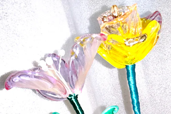 ベネチアガラス工芸品 フィギュリン 貴重フラメンコ ペア 粉ガラスで流れるライン Story -vol.2-: 『欧州航路』