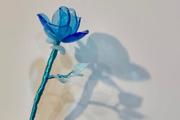 東京・台東・ガラス工芸】＜ヴェネチアンローズ ピッコラ(ミニ薔薇