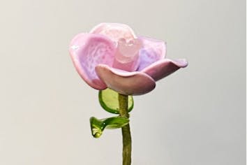 東京・台東・ガラス工芸】＜ヴェネチアンローズ ピッコラ(ミニ薔薇