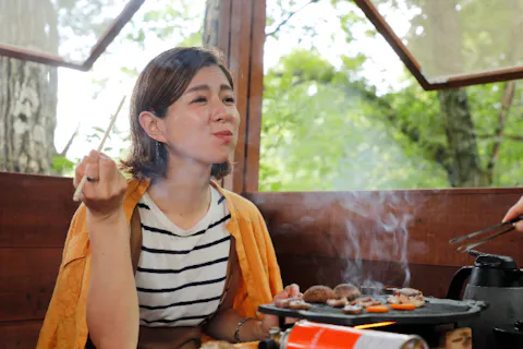【兵庫・但馬・BBQ】ツリーハウスレストランででBBQ！但馬牛特選12部位食べ比べコース