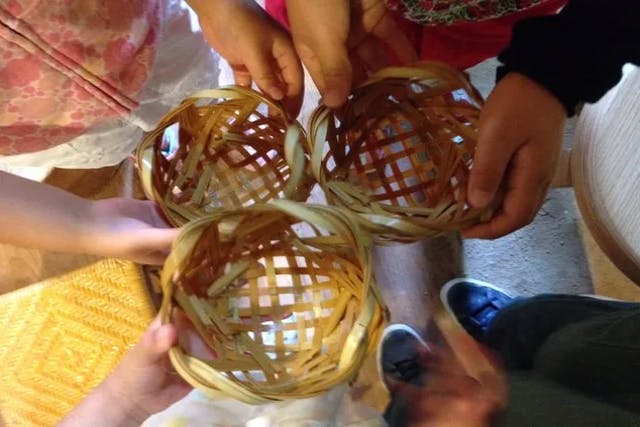 【京都・嵐山・四海波籠作り体験】昭和10年創業の伝統技術で世界に一つの竹籠を!小学生から参加OK。