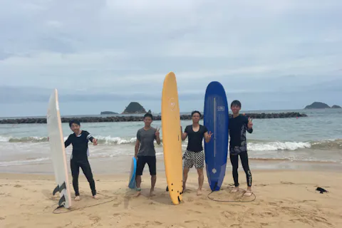 【山口・阿武・サーフィン or SUP（サップ）体験】サーフィン体験 or SUP体験・波があればサーフィン、波がなければSUPを体験！