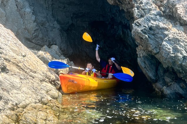 【香川・さぬき・シーカヤック】シーカヤックで出かけよう！海の冒険コース3時間＜初心者・小学生OK！＞