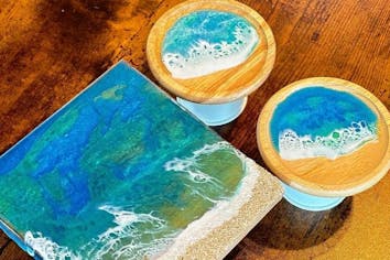沖縄・宮古島・海レジンアート】「オーシャンコースター＆ミニ