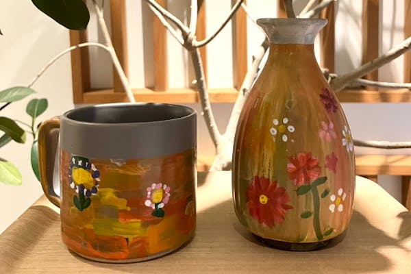 江戸茶寮青山店。茶器の絵付とお茶と和菓子の新体験！カラフルな江戸