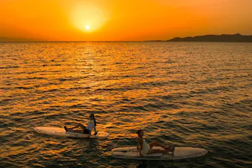 石垣島/夕日】ドローン撮影無料！サンセットクリアSUPツアー【データ