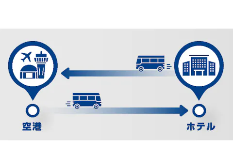 【台湾・台北・送迎バス】《往復送迎》格安！混乗バス送迎（桃園国際空港⇔台北市内ホテル）