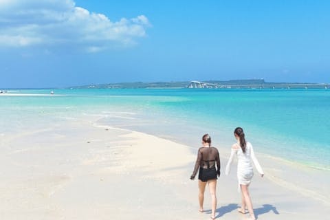 【沖縄・宮古島・SUP＆カヤック】幻の島ユニの浜上陸 1組貸切クリアSUP/カヤック（120分）