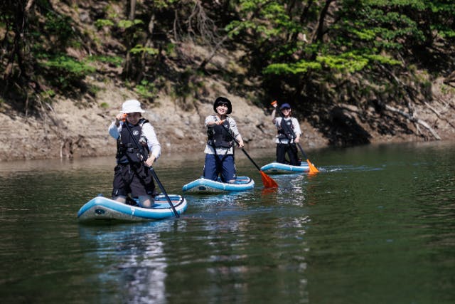 【福井・若狭・SUP】明神湖で冒険SUPツアー