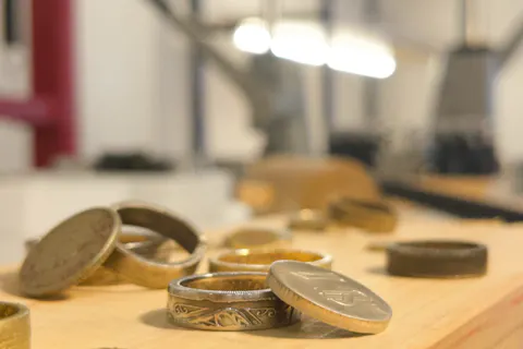 【神奈川・横浜元町　アクセサリー】コインリング制作体験