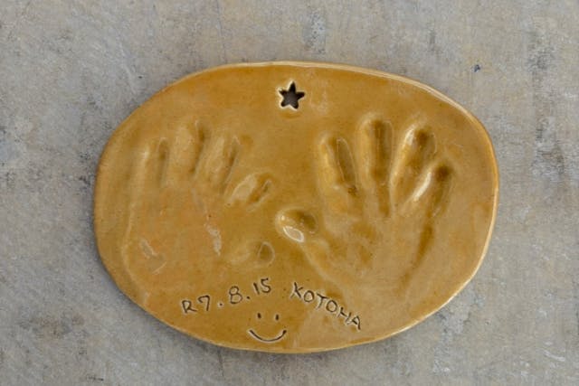 【型取り体験】鎌倉・陶芸体験_赤ちゃんの手形・足形等