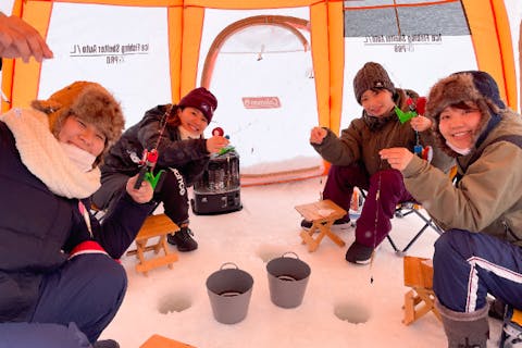 北海道・南富良野】氷上ワカサギ釣り・1DAYコース【 現地集合プラン