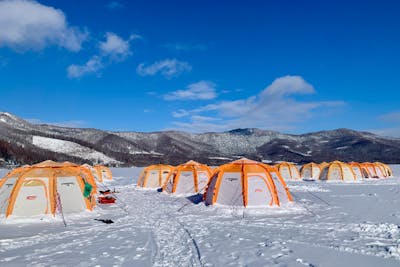 北海道・南富良野】氷上ワカサギ釣り・1DAYコース【 現地集合プラン