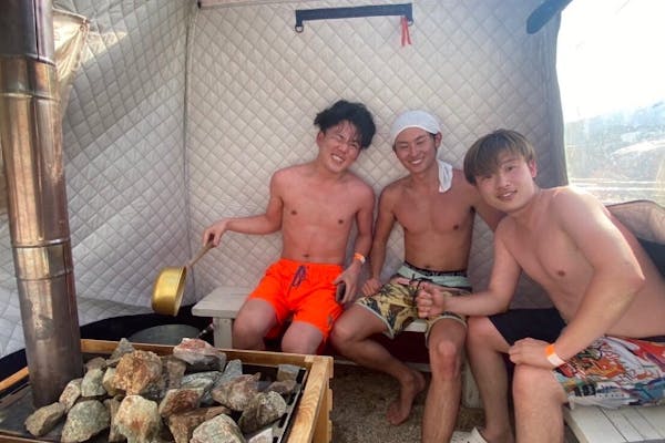 半身浴サウナ★ 滋賀・大津】【おひとり様プラン】手ぶらでテントサウナ体験！日本一