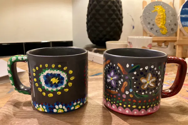 東京・下北沢・絵付け体験】コーヒーカップの絵付け体験 珈琲とお菓子