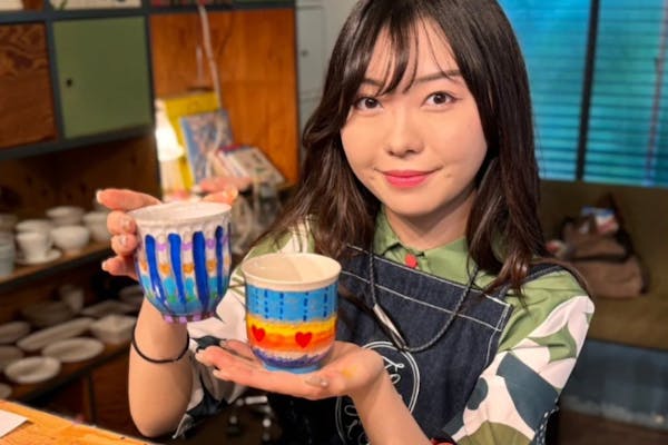 東京・原宿・絵付け体験】江戸塗り・絵付けプラン お茶とお菓子