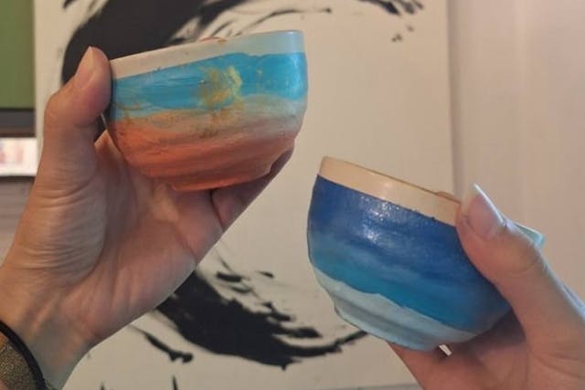 東京・原宿・絵付け体験】江戸塗り・絵付けプラン お茶とお菓子