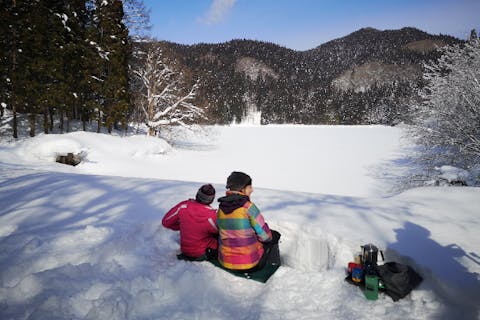 【秋田・藤里町・スノーシュー】白神スノートレッキング！送迎応相談/白神の湧き水で淹れたホットドリンクつき♪