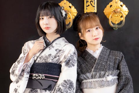 【立川・着物レンタル】着物一式＆ヘアセット＆着付け込シンプルプラン！雨の日は雨傘無料レンタル中♪