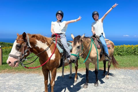 【ミニ遠乗り】初めて馬に乗ってみよう！＜30分のお散歩体験＞