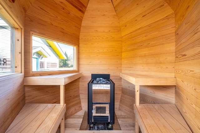 秋田】真冬の北欧の杜公園でサウナ体験！KIVANA社製サウナと休憩