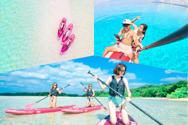 学生超お得☆ANA誌掲載《大好評☆家族割あり》石垣極上SUP！白砂の川平