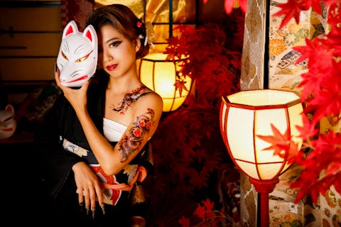 【女性にオススメ！JR京都駅徒歩3分】半か丁か！女博徒プラン＜花魁と一味違うカッコよさに♪＞