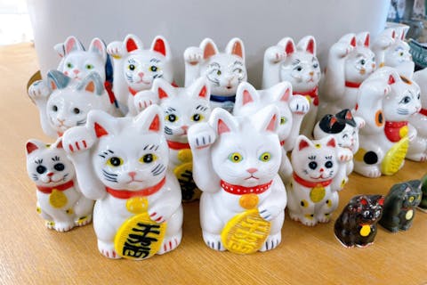 【埼玉・所沢・絵付け】招き猫の絵付け体験