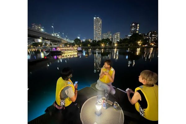絶景夜景とウォーターショーが楽しめる！】夜の水上さんぽツアー中之島