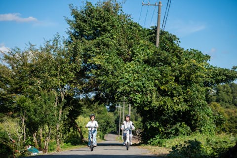 【新潟県・弥彦村・体験】家族、友達、カップルと！電動バイクで弥彦村を冒険しよう！弥彦ロープウェイSetコース(120分)