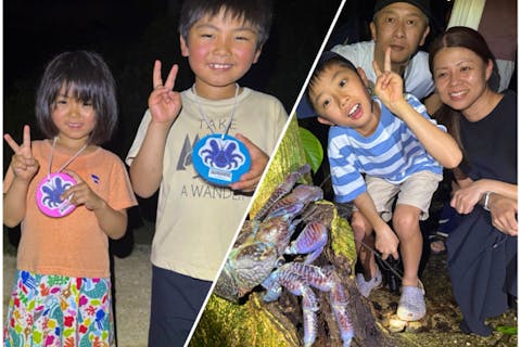 【宮古島｜ナイトツアー】ファミリー大人気！＜お子様ヤシガニメダルプレゼント★＞星空/南国ジャングルナイトツアー
