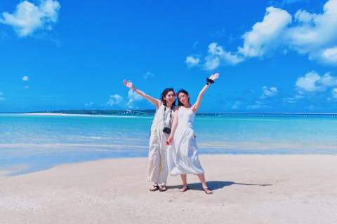 【沖縄県・宮古島】船で上陸！『ユニの浜』ツアー！ドローン撮影無料！5分で到着！ツアー時間1時間！2歳児以下無料！即予約OK！