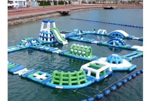 北谷・アメリカンビレッジ】ゴールできるかな？海上アスレチック50分