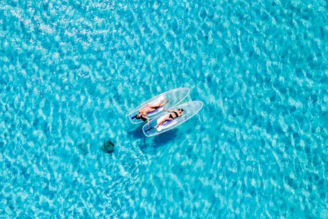 《宮古島》【特別価格】☆貸切☆SNS映え☆クリアSUP&ドローン撮影付【写真・動画データ無料】【レンタル無料】OPEN記念ステッカープレゼント☆