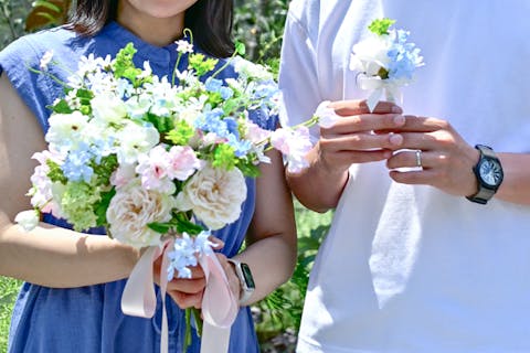 【東京・自由が丘】新郎新婦で作る世界でひとつのウェディングブーケ＆ブートニアレッスン