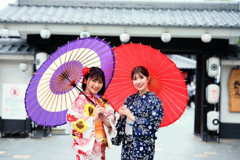 【城彩苑店】手ぶらでOK!　着物／浴衣レンタル　城下町熊本観光を着物姿で楽しみましょう！